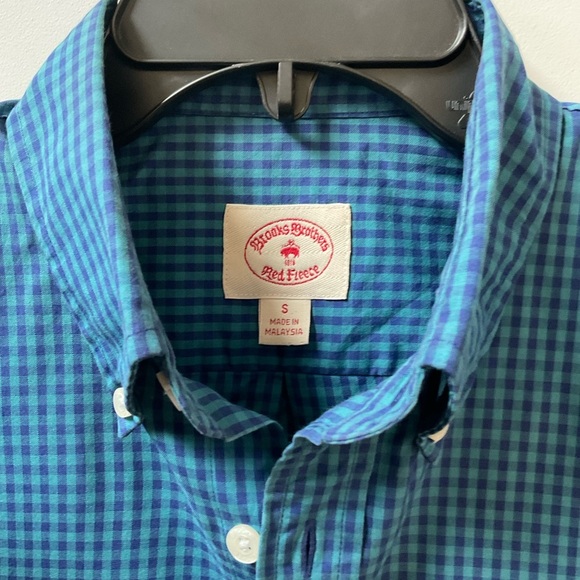 Brooks Brothers Blue Check Button Down - Picture 2 of 4